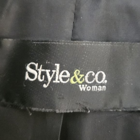 Black Textured Jacket by Style & Co. - Picture 3 of 5